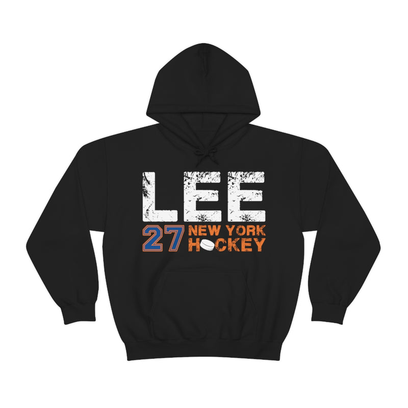 Lee 27 New York Hockey Unisex Hooded Sweatshirt