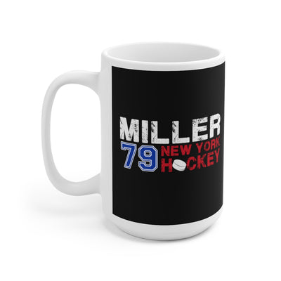 Miller 79 New York Hockey Ceramic Coffee Mug In Black, 15oz