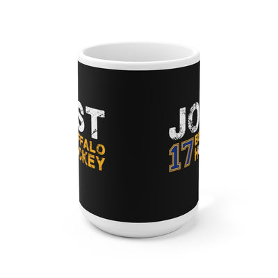 Jost 17 Buffalo Hockey Ceramic Coffee Mug In Black, 15oz