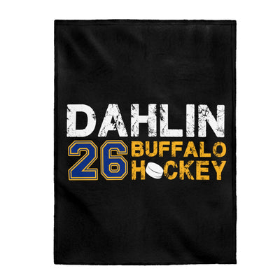 Dahlin 26 Buffalo Hockey Velveteen Plush Blanket