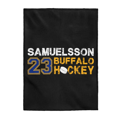 Samuelsson 23 Buffalo Hockey Velveteen Plush Blanket