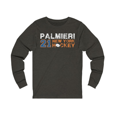 Palmieri 21 New York Hockey Unisex Jersey Long Sleeve Shirt