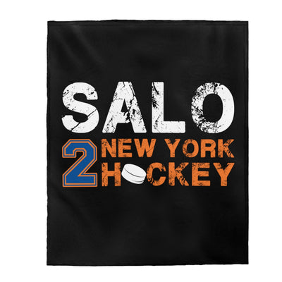 Salo 2 New York Hockey Velveteen Plush Blanket