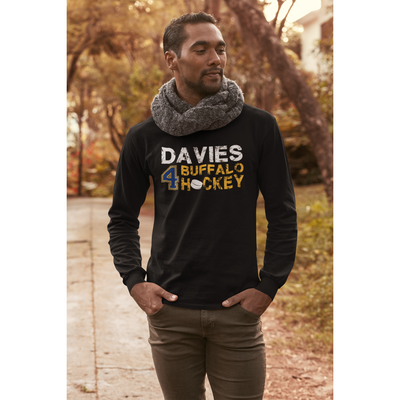 Davies 4 Buffalo Hockey Unisex Jersey Long Sleeve Shirt