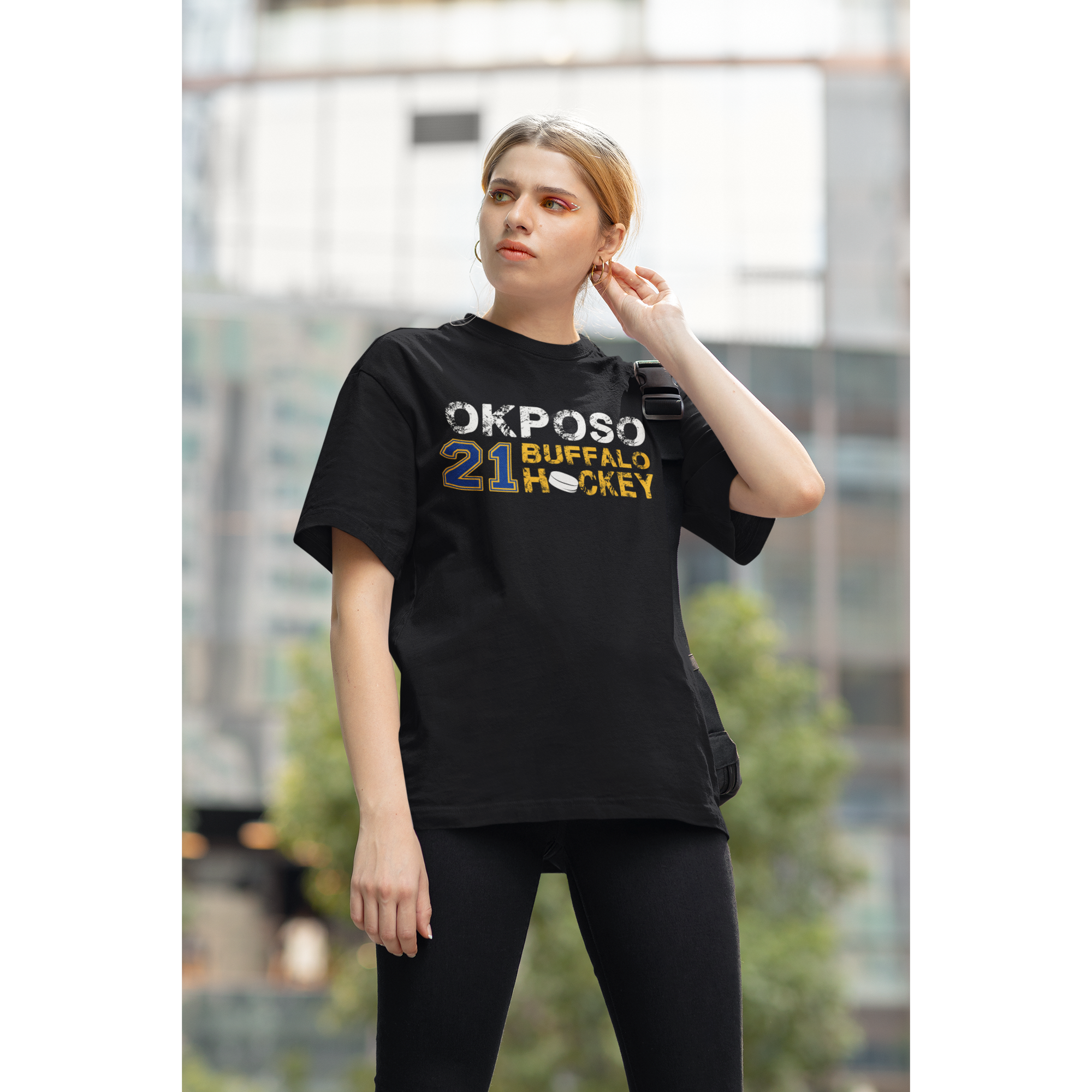 Okposo 21 Buffalo Hockey Unisex Jersey Tee