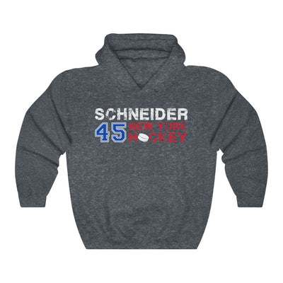 Schneider 45 New York Hockey Unisex Hooded Sweatshirt