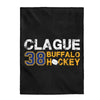 Clague 38 Buffalo Hockey Velveteen Plush Blanket