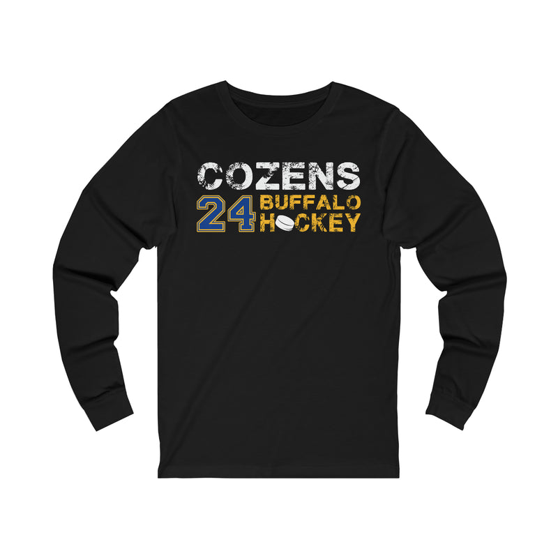 Cozens 24 Buffalo Hockey Unisex Jersey Long Sleeve Shirt