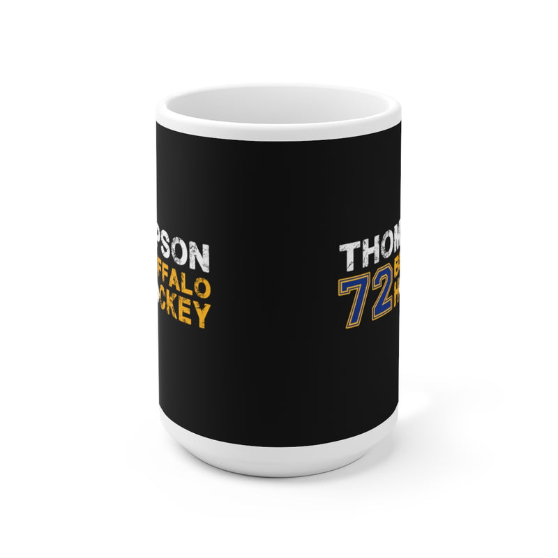 Thompson 72 Buffalo Hockey Ceramic Coffee Mug In Black, 15oz