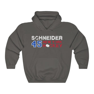 Schneider 45 New York Hockey Unisex Hooded Sweatshirt