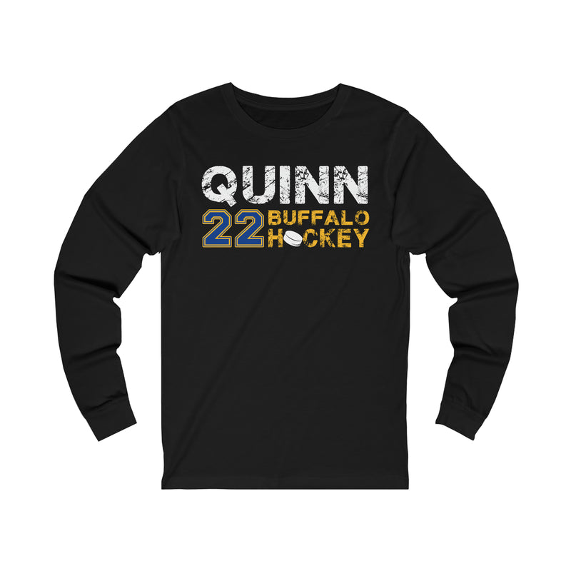 Quinn 22 Buffalo Hockey Unisex Jersey Long Sleeve Shirt