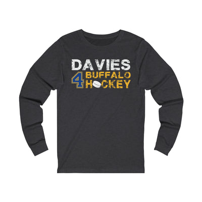 Davies 4 Buffalo Hockey Unisex Jersey Long Sleeve Shirt