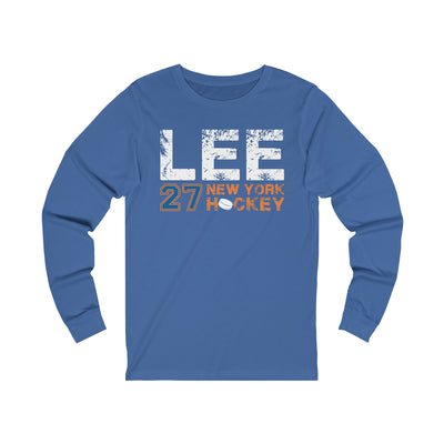 Lee 27 New York Hockey Unisex Jersey Long Sleeve Shirt