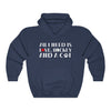 "All I Need Is Love, Hockey And A Cat" Unisex Hooded Sweatshirt