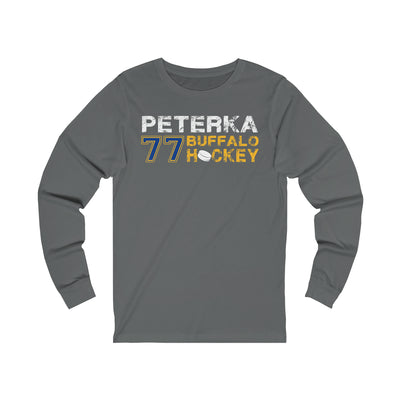 Peterka 77 Buffalo Hockey Unisex Jersey Long Sleeve Shirt