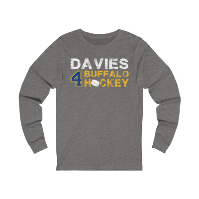 Davies 4 Buffalo Hockey Unisex Jersey Long Sleeve Shirt