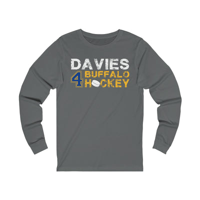 Davies 4 Buffalo Hockey Unisex Jersey Long Sleeve Shirt