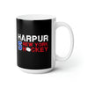 Harpur 5 New York Hockey Ceramic Coffee Mug In Black, 15oz