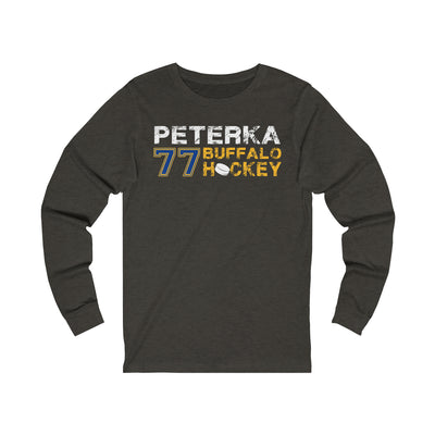 Peterka 77 Buffalo Hockey Unisex Jersey Long Sleeve Shirt