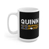 Quinn 22 Buffalo Hockey Ceramic Coffee Mug In Black, 15oz