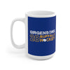 Girgensons 28 Buffalo Hockey Ceramic Coffee Mug In Royal Blue, 15oz