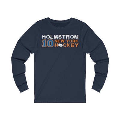 Holmstrom 10 New York Hockey Unisex Jersey Long Sleeve Shirt