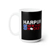 Harpur 5 New York Hockey Ceramic Coffee Mug In Black, 15oz