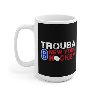 Trouba 8 New York Hockey Ceramic Coffee Mug In Black, 15oz