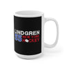 Lindgren 55 New York Hockey Ceramic Coffee Mug In Black, 15oz