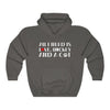 "All I Need Is Love, Hockey And A Cat" Unisex Hooded Sweatshirt