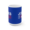 Jones 6 New York Hockey Ceramic Coffee Mug In Blue, 15oz