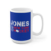 Jones 6 New York Hockey Ceramic Coffee Mug In Blue, 15oz