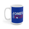 Jones 6 New York Hockey Ceramic Coffee Mug In Blue, 15oz